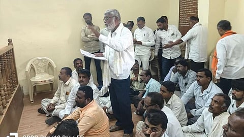 Manvat tehsil protest