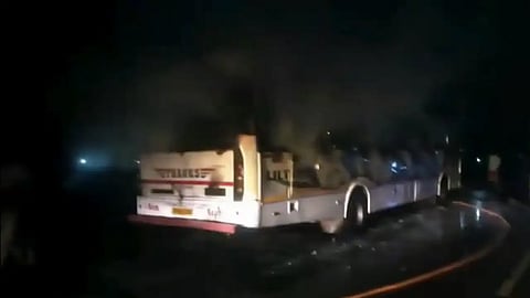 Tripura Bus Fire Accident