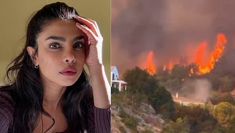 Los Angeles wildfire, Priyanka Chopra