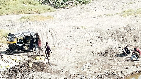 Illegal sand transport