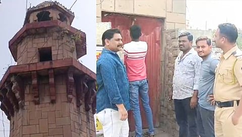 Parli Vaijnath Rani Laxmibai Tower Entrance closed