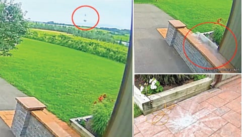 meteor fall captured doorbell camera