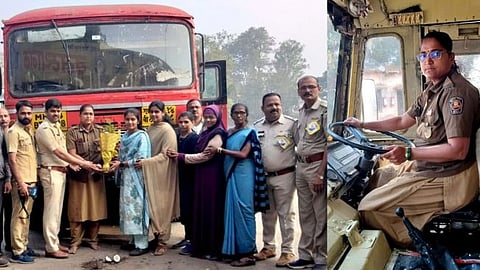 The steering wheel of Lalpari is now in the hands of a woman! ‘Saroj Hande’ becomes the first woman driver in Kolhapur