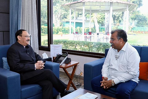 रविंद्र चव्हाण यांनी पक्षाध्यक्ष जे. पी. नड्डांची भेट घेतली