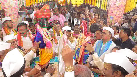 The royal wedding ceremony of Shri Vitthal-Rukmini Mata is completed