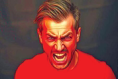 why does your face turn red when you get angry