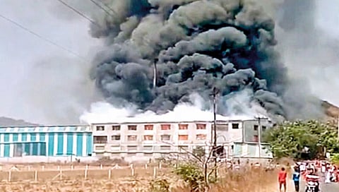 Fire at Patrawali factory in Alte