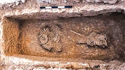 5th century woman chained burial discovery