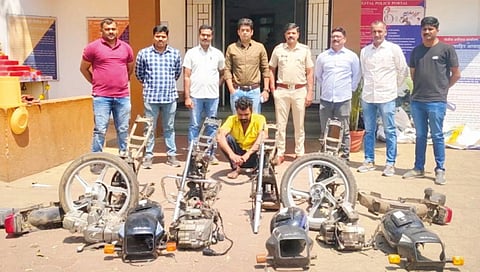 Selling spare parts by stealing bikes