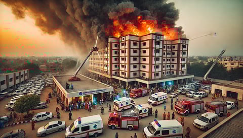 Fire incident Hospital In MP
