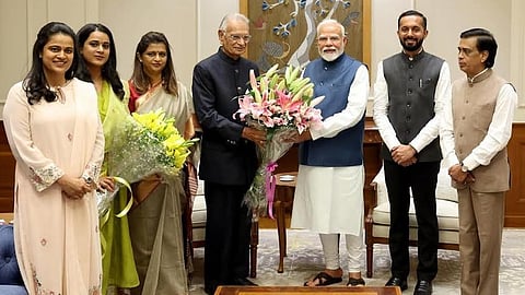 Shivraj Patil-Chakurkar visit PM Modi