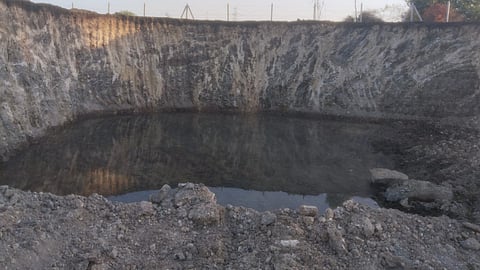 Gaur village unauthorized excavation,