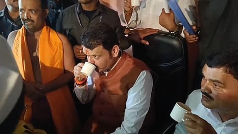 Devendra Fadnavis visit Indapur