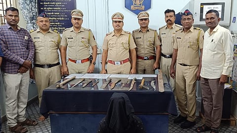 Manwath police weapons seizure