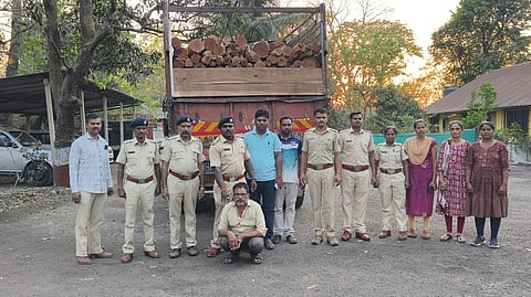 Illegal khair wood transport