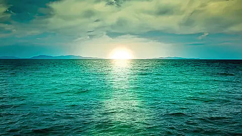 ancient Earth oceans color