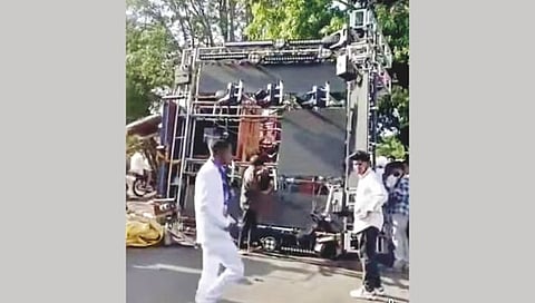 Dolby speaker accident