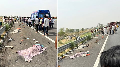 Delhi-Mumbai Expressway Accident |
