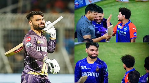 IPL 2025 Kuldeep Yadav slaps Rinku Singh Viral Video