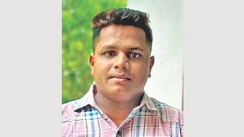 Dumper overturns driver dies