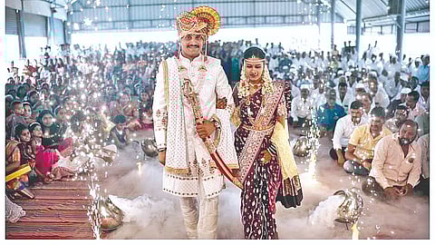 Soldier joins duty after wedding