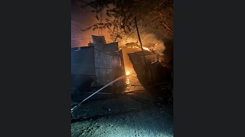 Fire outbreak Parbhani