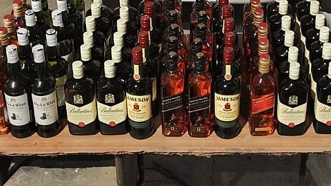 Foreign liquor stock seized