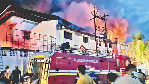 Solapur towel factory fire