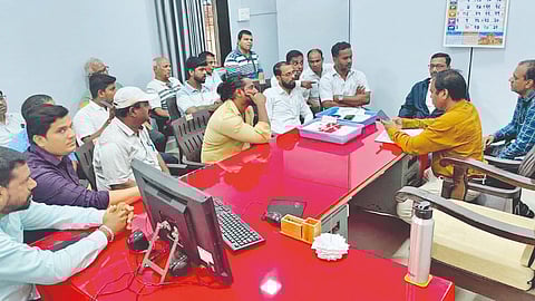 Kalmath villagers protest