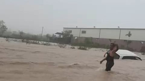 Pune Heavy Rainfall : पावसाचे थैमान! पुणे-सोलापूर महामार्गावर कार गेली वाहून, स्वामी चिंचोली येथे वाहतूक ठप्प (Video)