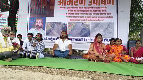 Kej Tehsil office Protest