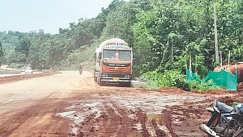 Konkan highway mud issues