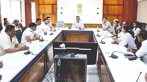 Koregaon highway bridge work