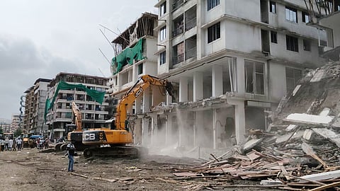 Illegal Buildings Demolished Shil