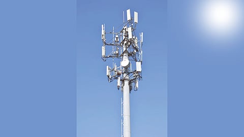Mobile tower protest