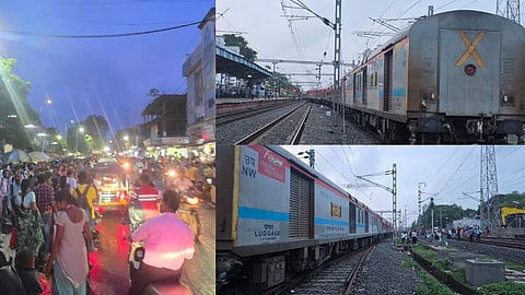 overhead wire breaks at palghar railway station western railway delays