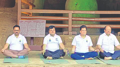 Pravin Darekar on Yoga Day