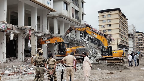 illegal buildings demolished