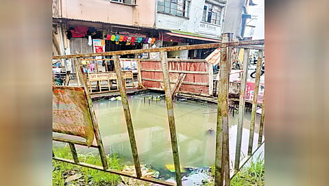 Work on ₹5 crore canal project halted midway