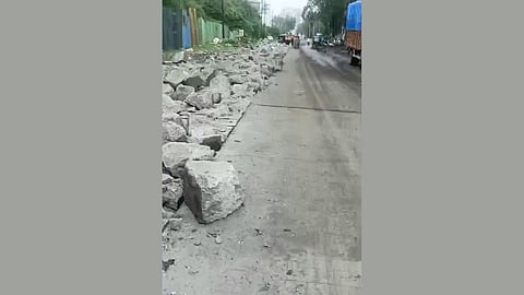 Dombivli MIDC road digging