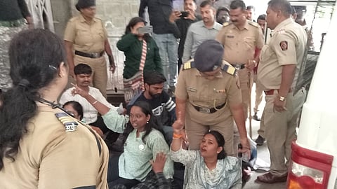 student organizations protest