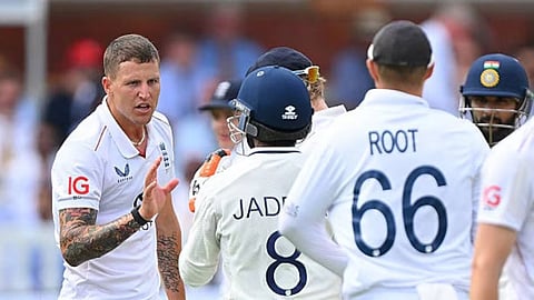 ravindra jadeja vs brydon carse heated exchange