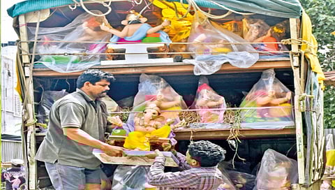 Ganesh idol in Kumbharwada to be sent to another village soon