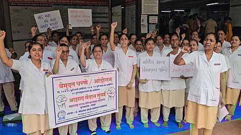 Joshi Hospital nurses strike