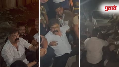 Jitendra Awhad Protest Vidhan Bhavan