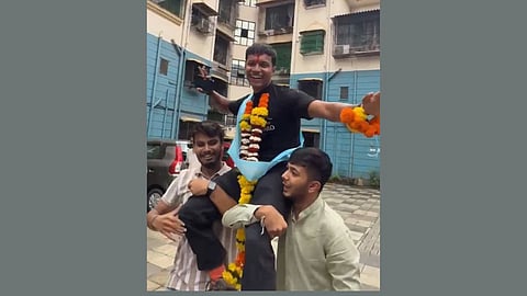 Indian flag on Mount Kilimanjaro