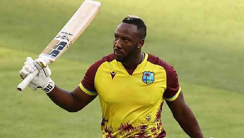 andre russell WI vs AUS 2nd t20i most international sixes without scoring a hundred