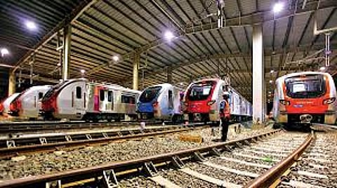 Metro car shed