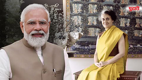 Narendra Modi - Indira Gandhi