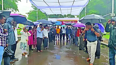 Teachers protest